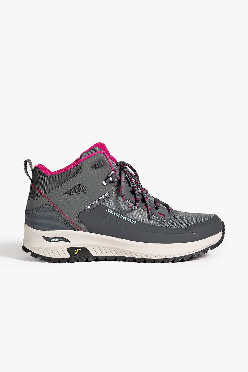 Bota Skechers Arch Fit Discover Feminina Cinza/Rosa 2