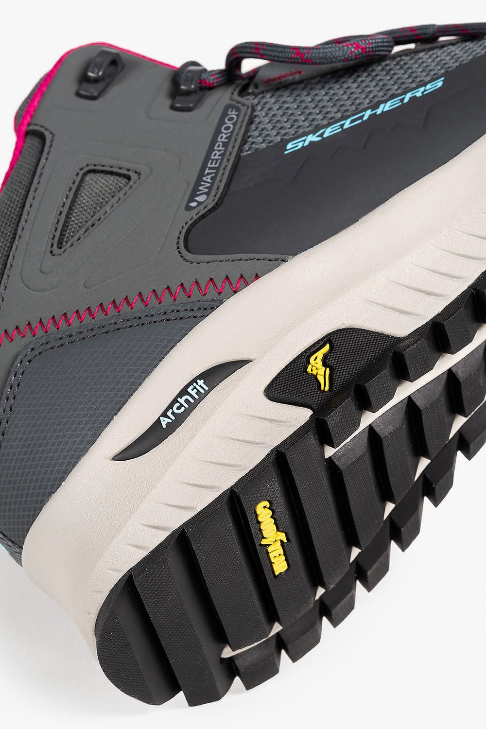 Bota Skechers Arch Fit Discover Feminina Cinza/Rosa 5