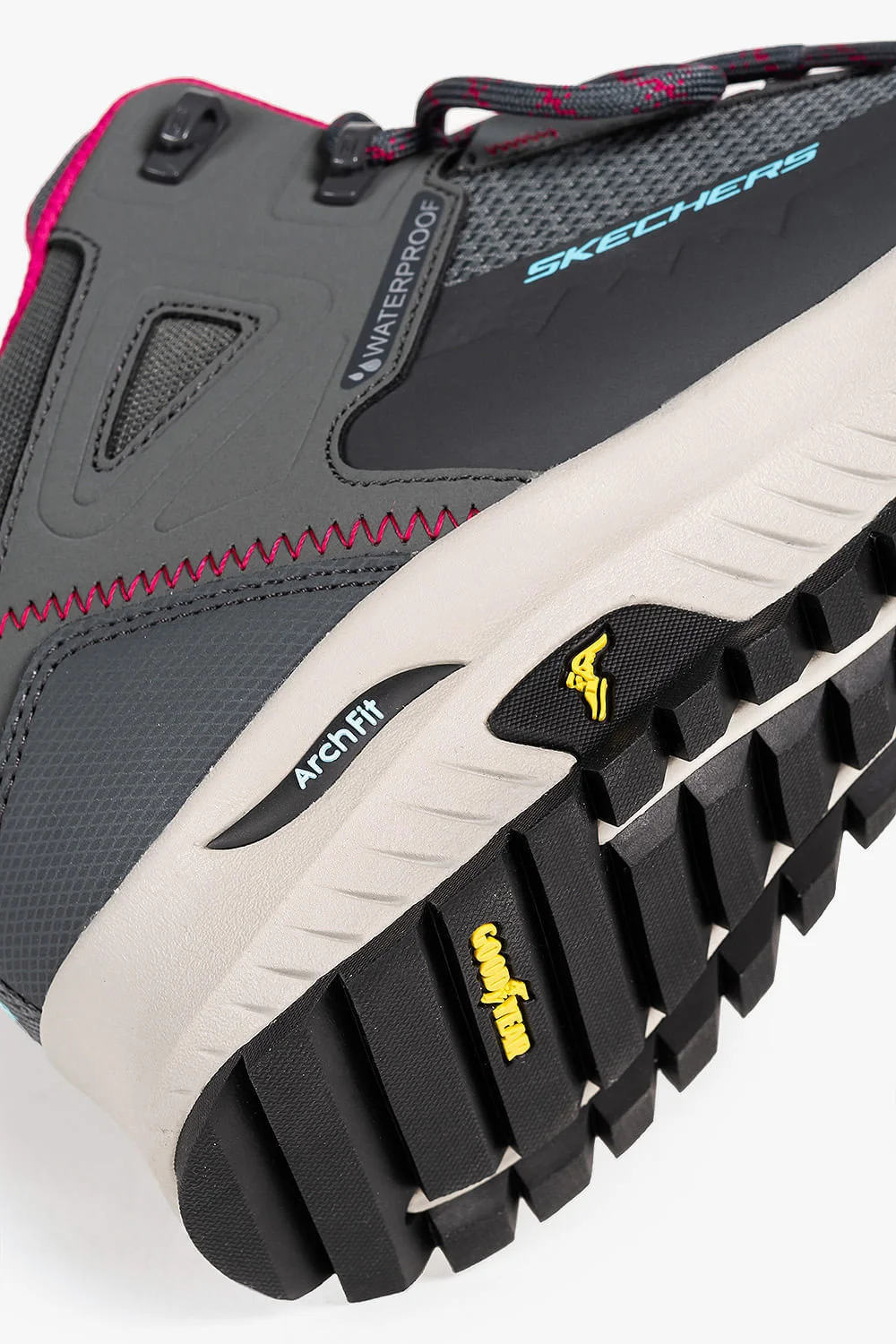 Bota Skechers Arch Fit Discover Feminina Cinza/Rosa 6