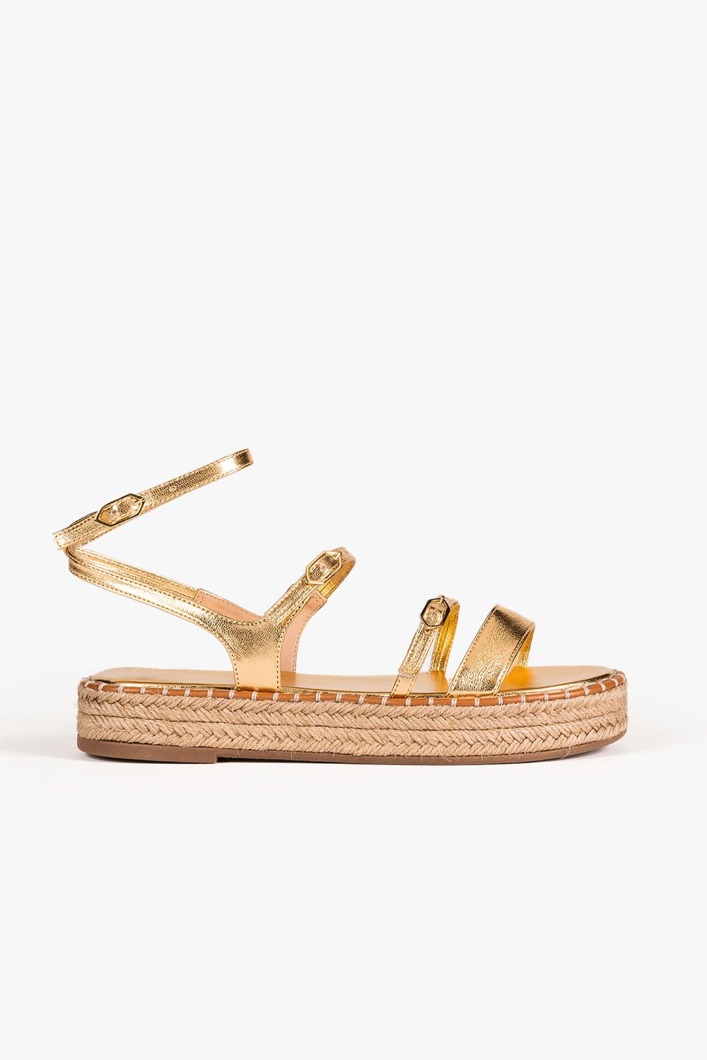 Sandália Feminina Flatform Mundial Katharine Dourado 1