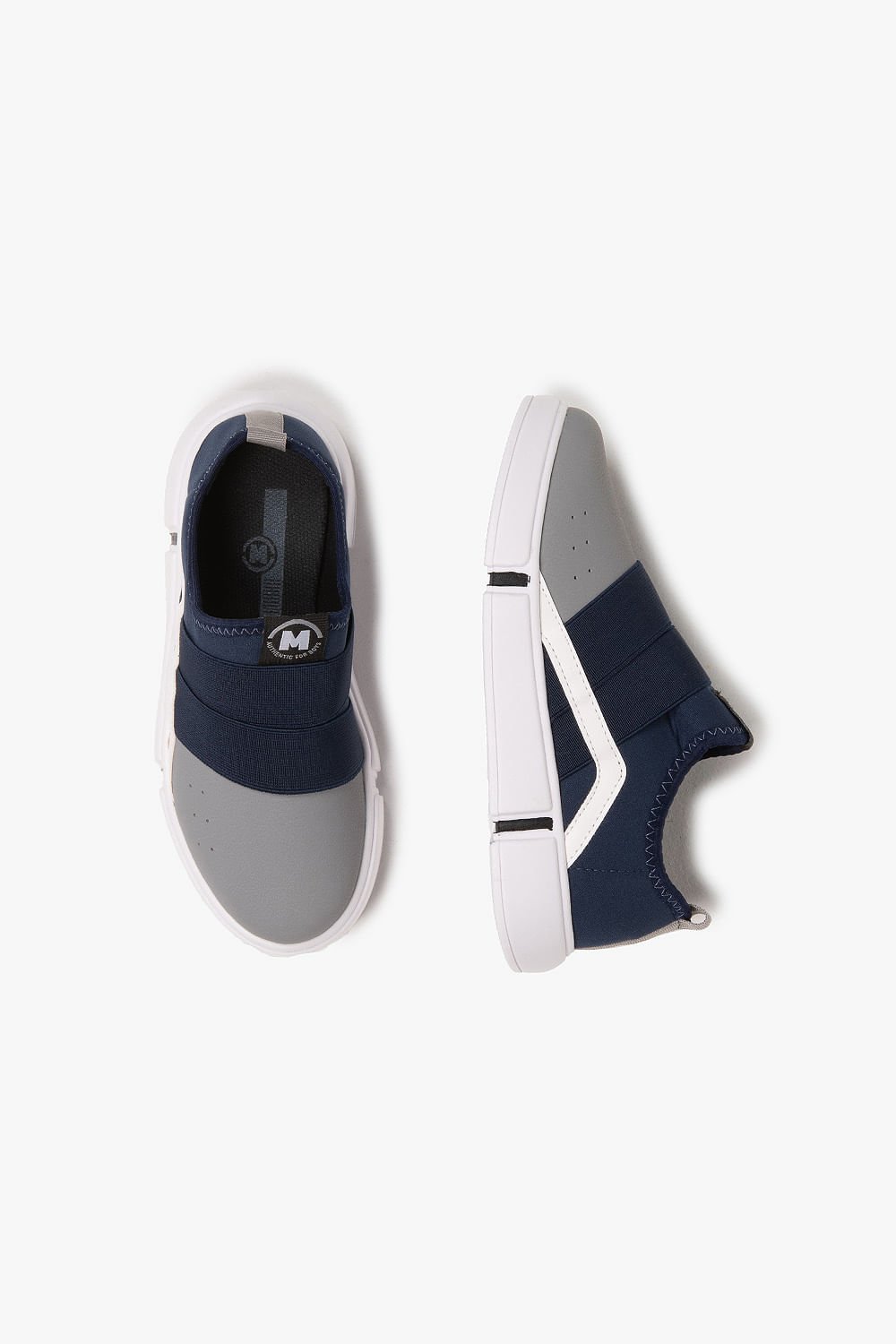 Tênis Infantil Molekinho Maze Azul/Branco/Cinza 3