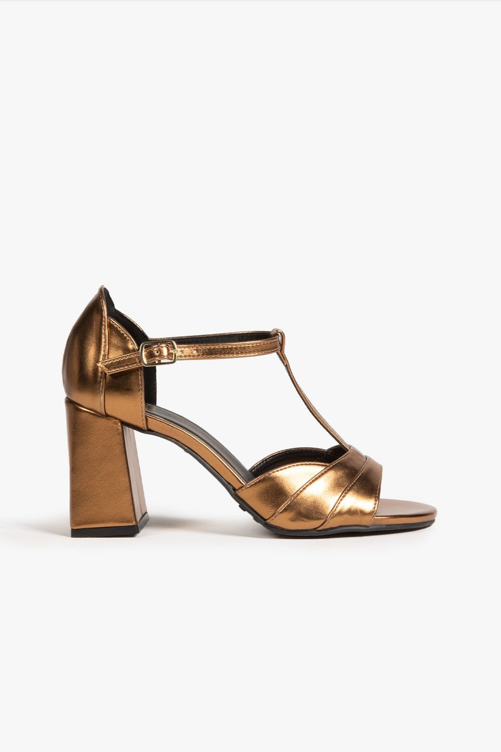 Sandália Feminina Peep Toe Mundial Amandine Bronze 1