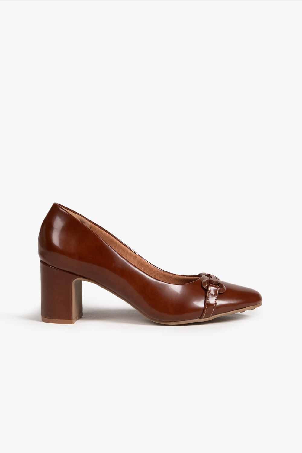 Scarpin Feminino Salto Médio Mundial Tessa Marrom 1