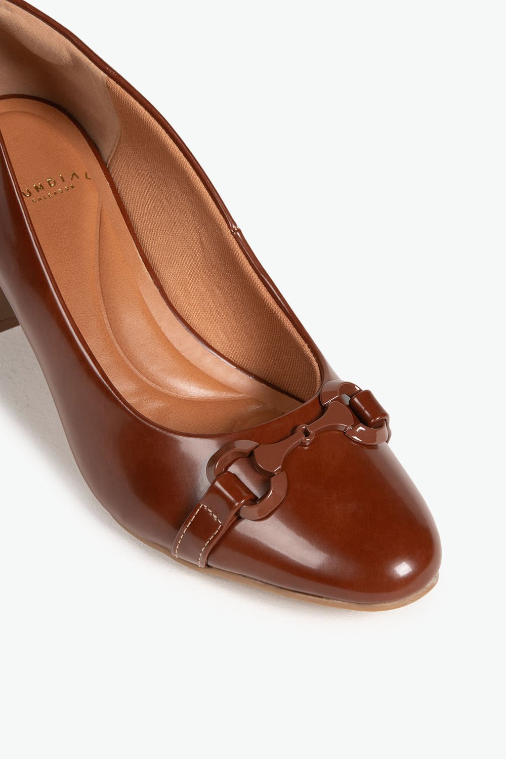 Scarpin Feminino Salto Médio Mundial Tessa Marrom 2