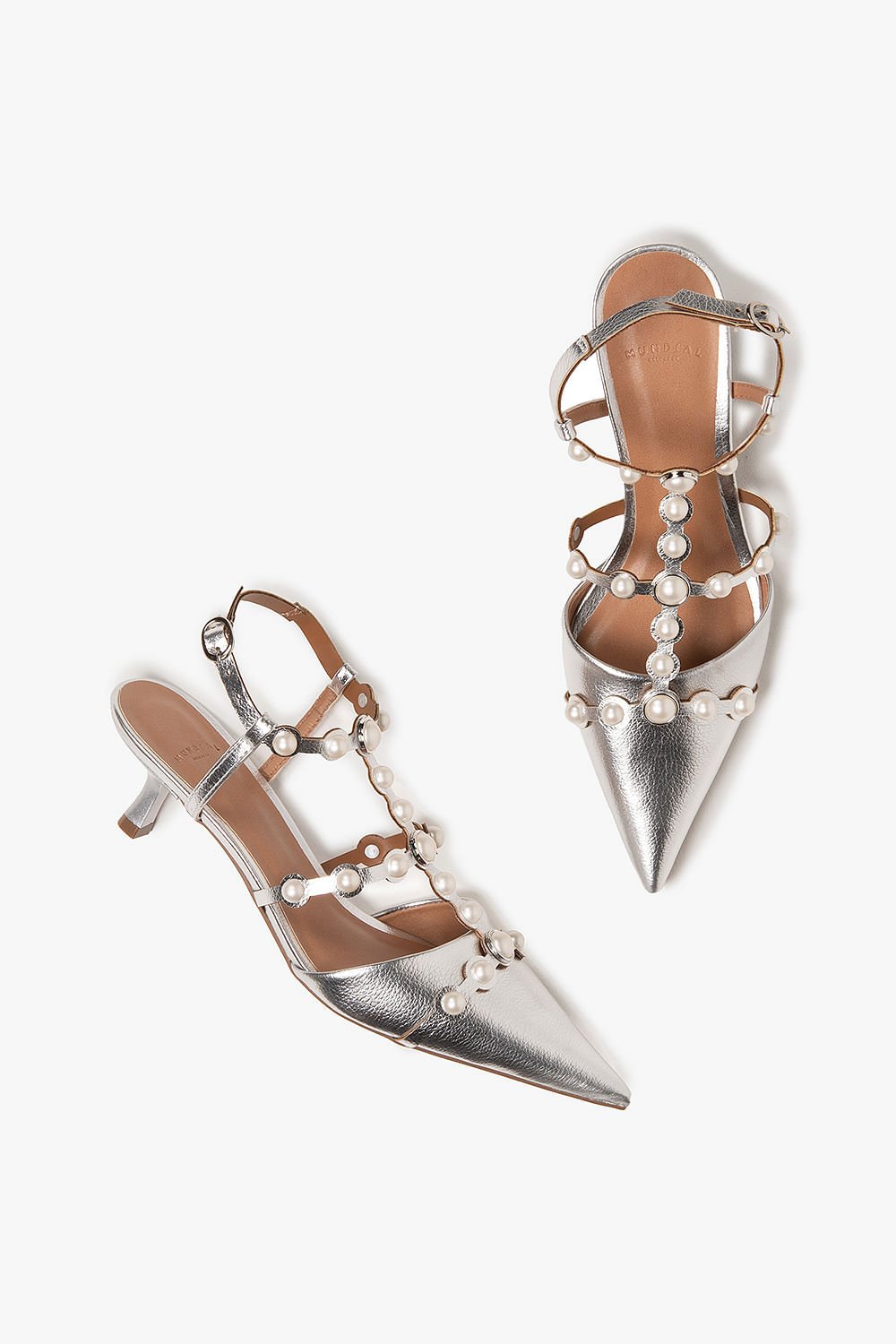 Sapato Feminino Slingback Mundial Cecilia Prata 3