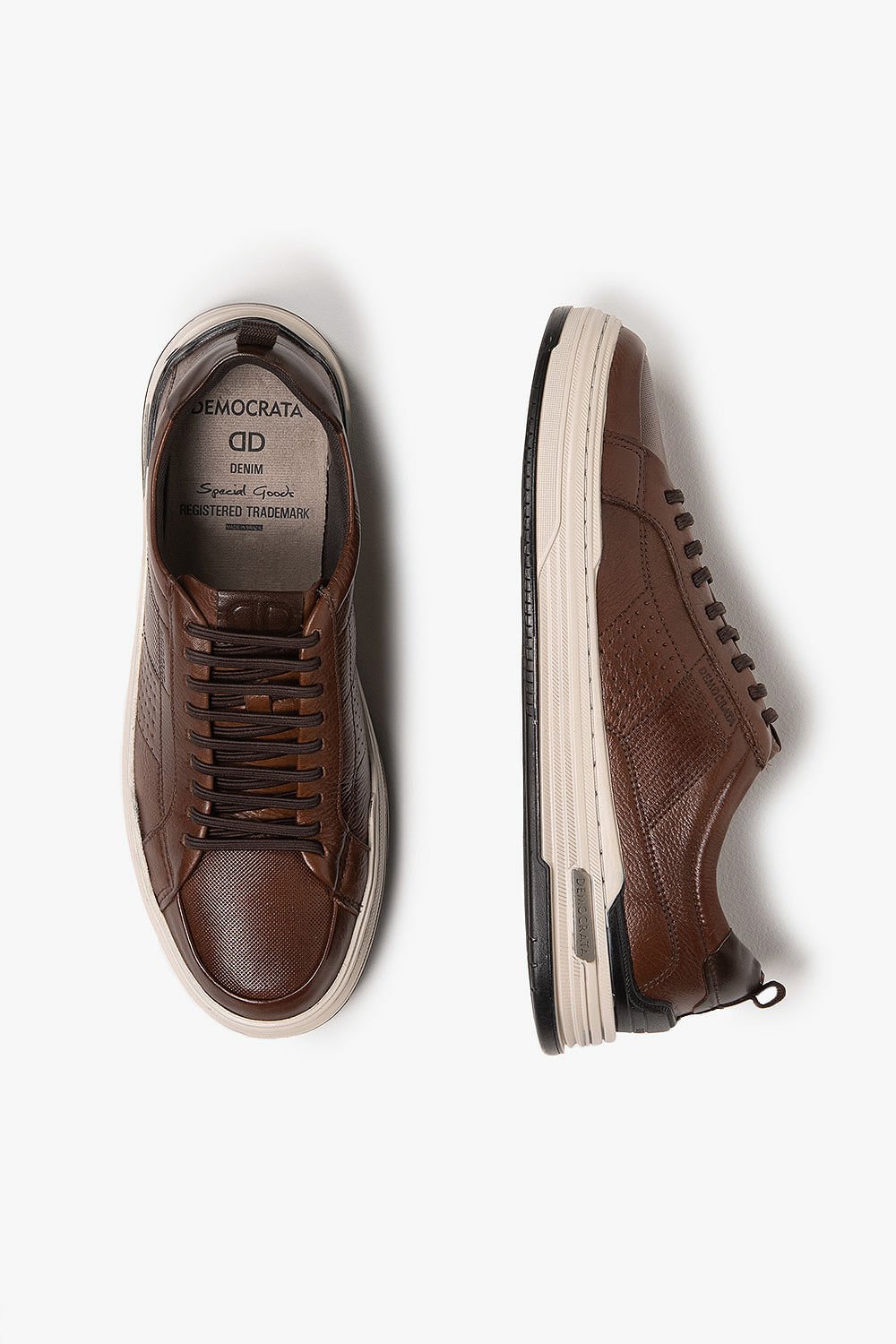 Sapatênis Masculino Democrata Denim Mike Marrom 3