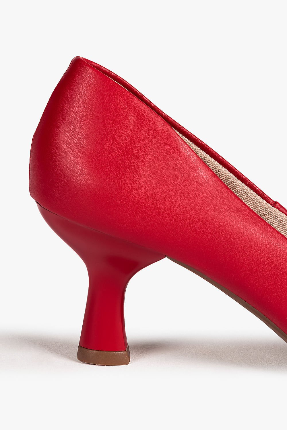 Scarpin Feminino Salto Médio Mundial Kirk Vermelho 12