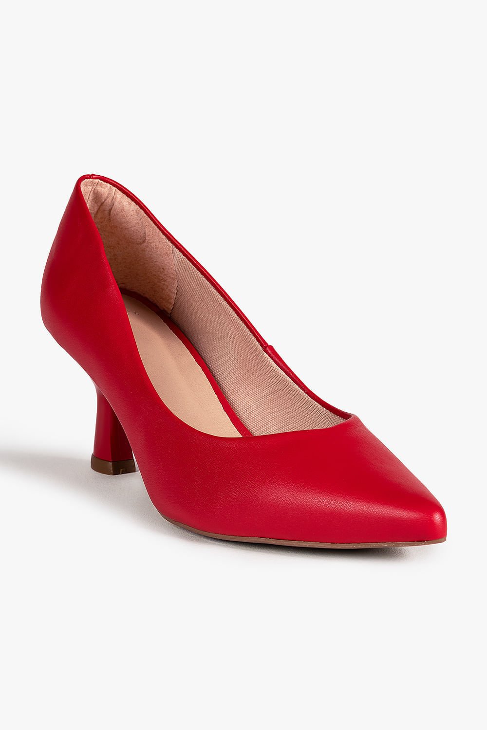 Scarpin Feminino Salto Médio Mundial Kirk Vermelho 9