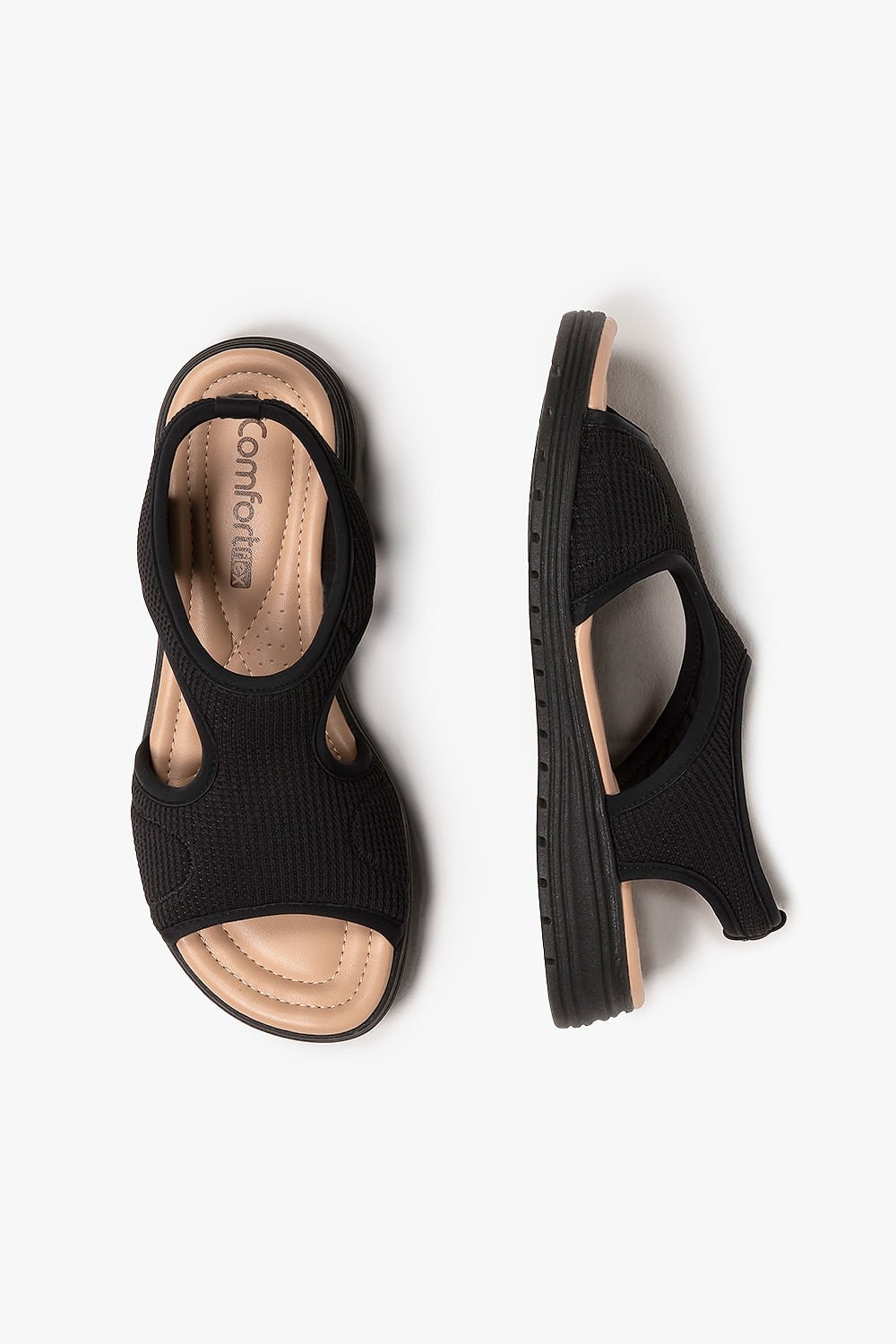 Sandália Feminina Papete Comfortflex Marta Preto 3