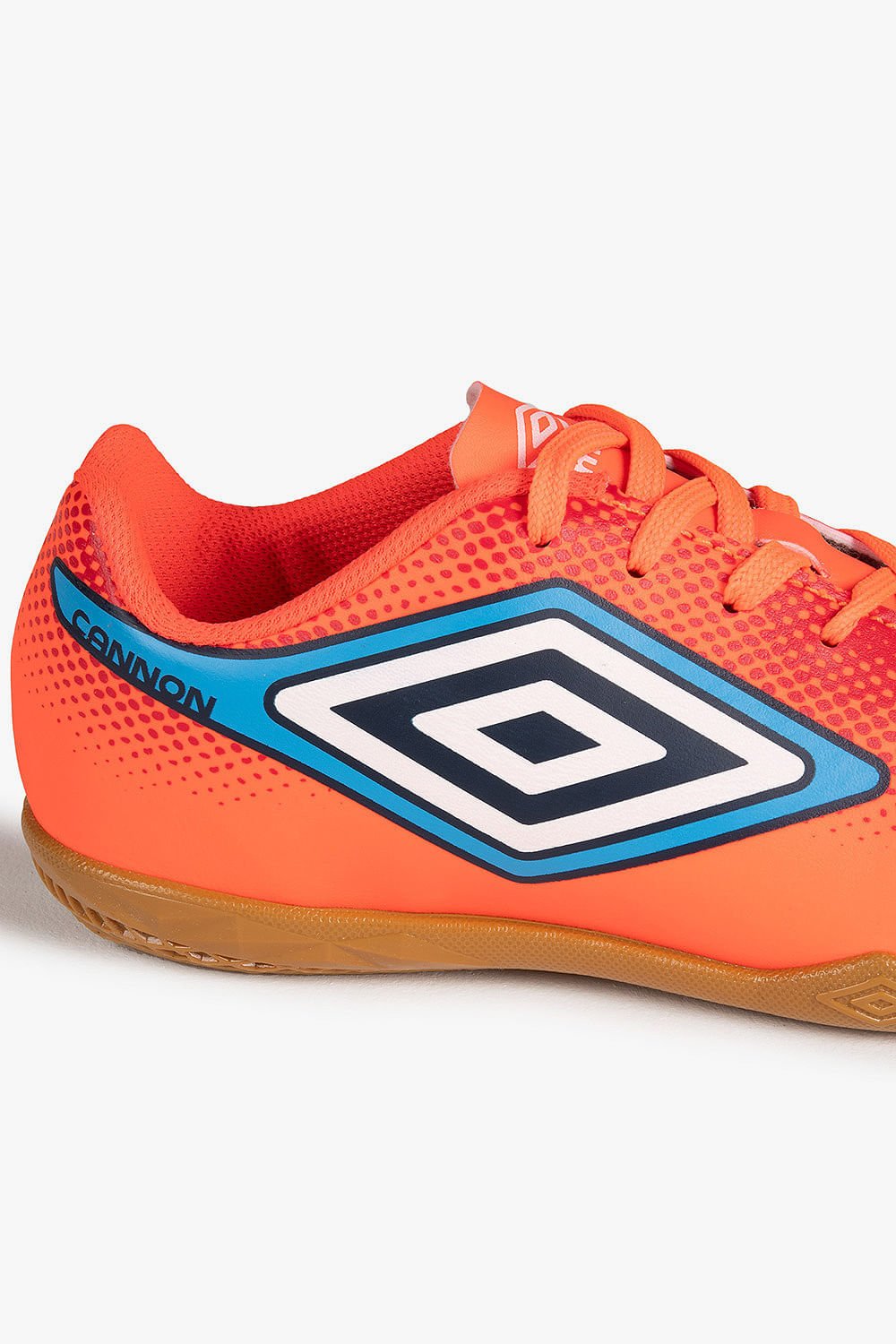 Chuteira Infantil Futsal Umbro Cannon Laranja/Azul 2