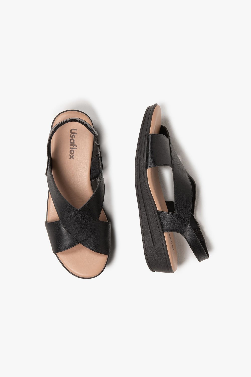 Sandália Feminina Papete Usaflex Noema Preto 3