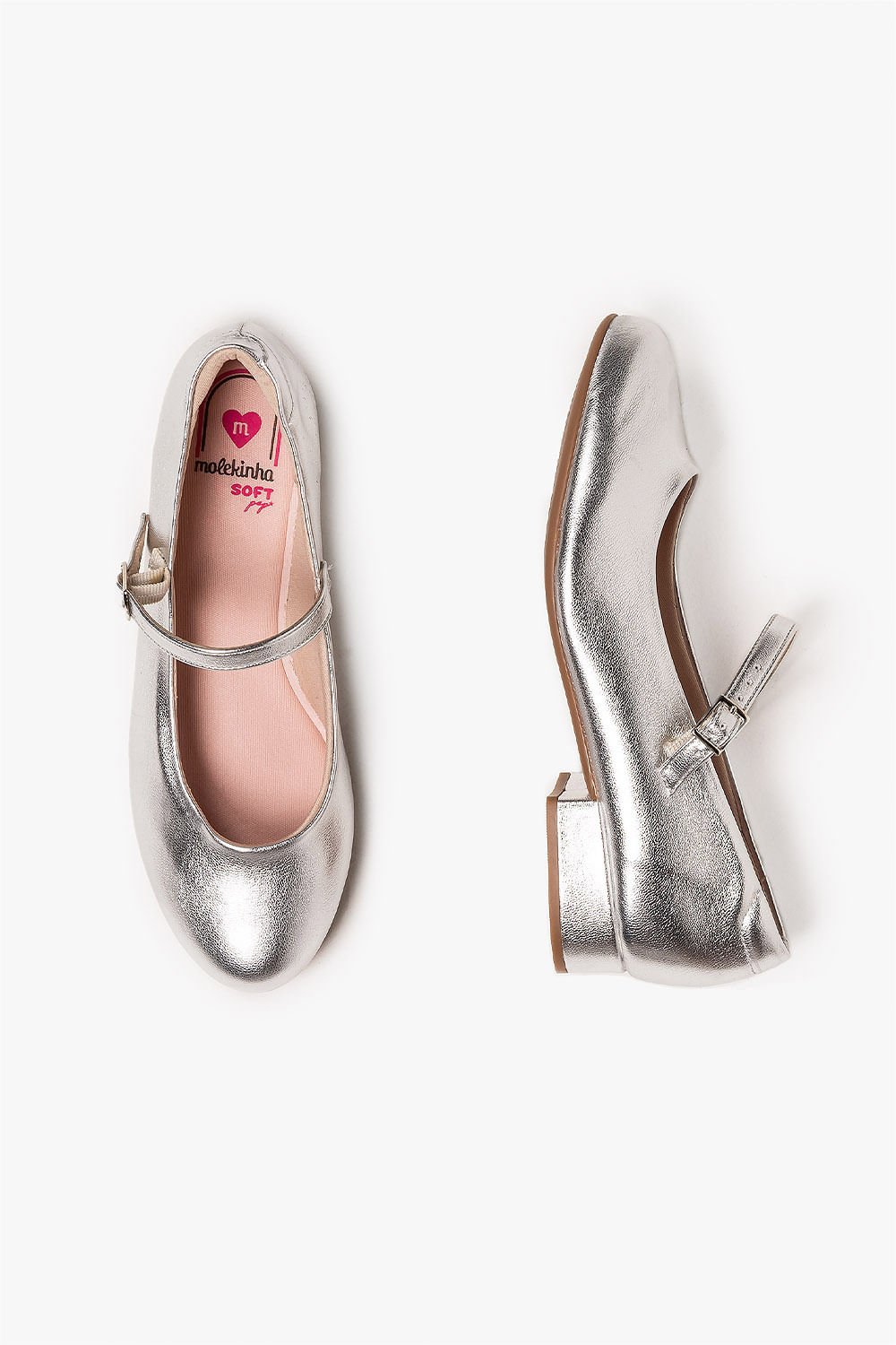 Sapato Infantil Molekinha Sand Prata 3