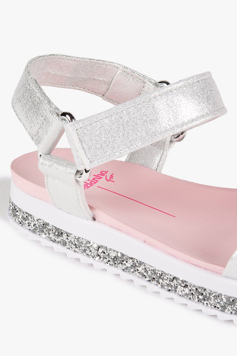 Sandália Infantil Flatform Molekinha Amye Prata 2