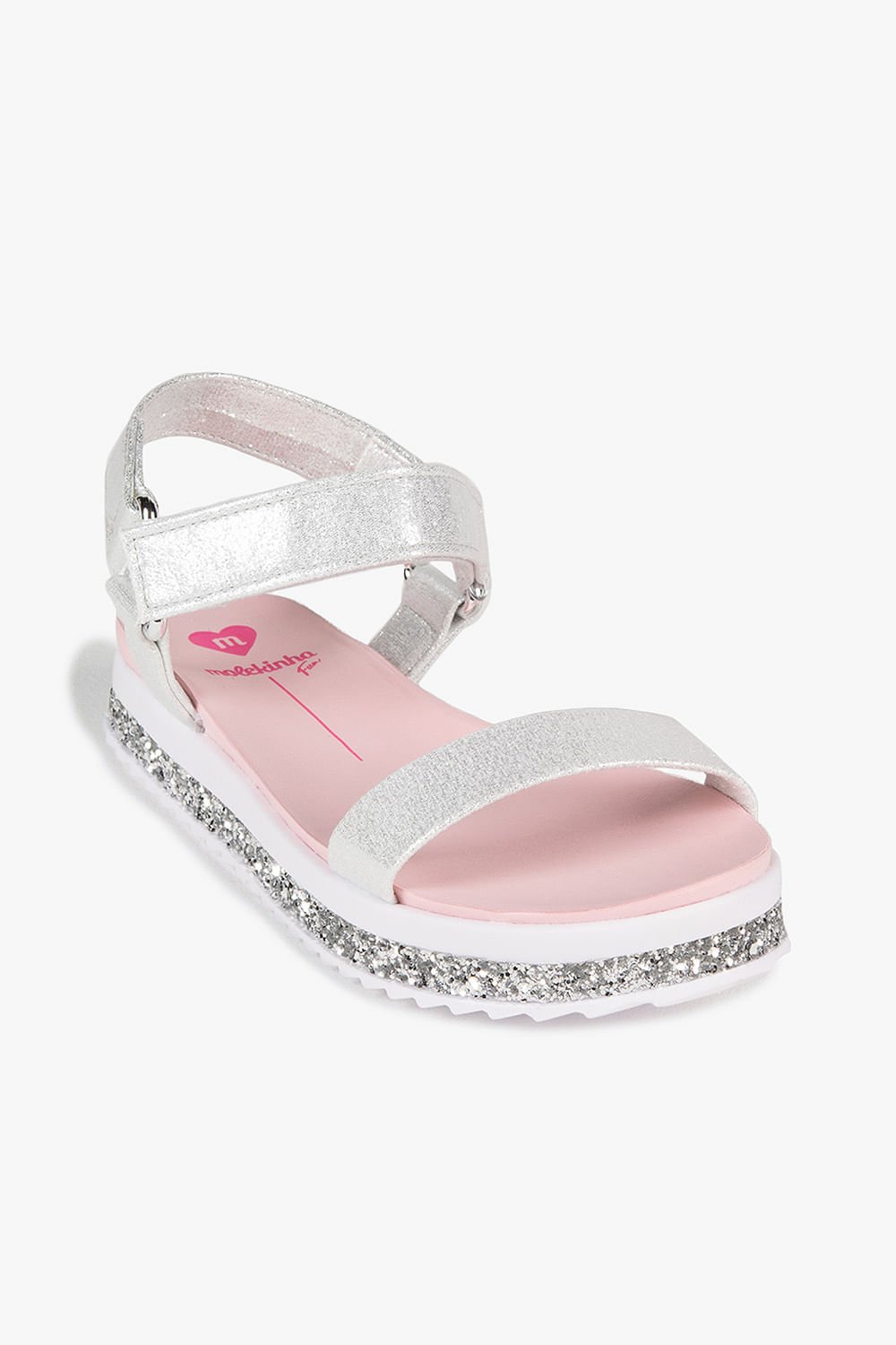 Sandália Infantil Flatform Molekinha Amye Prata 4