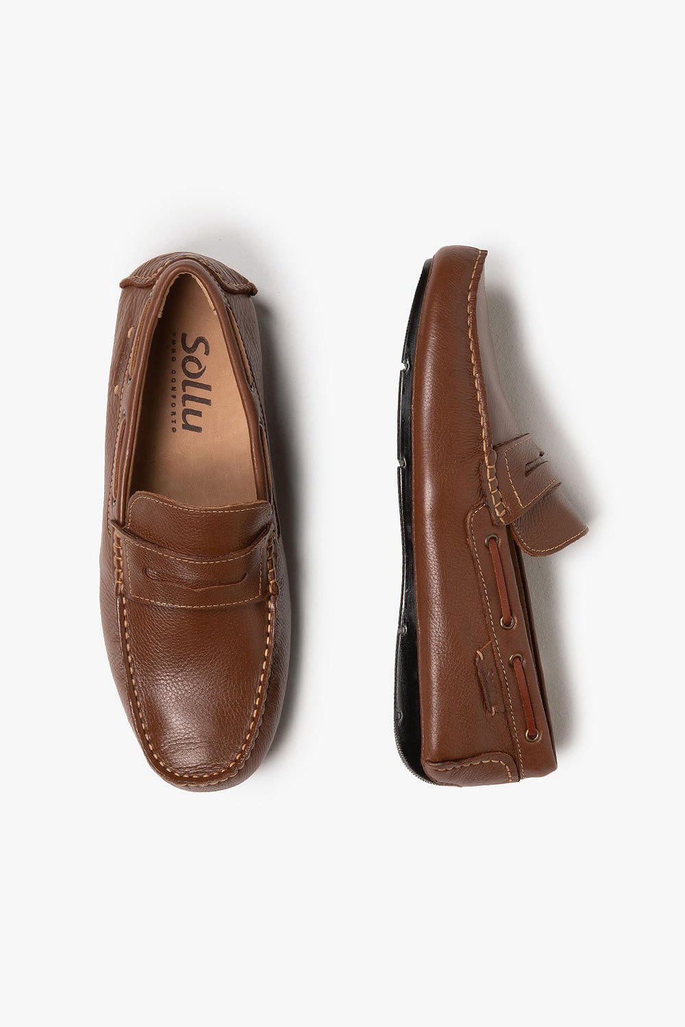 Mocassim Masculino Dockside Sollu Summer Drive Cancún Marrom 3