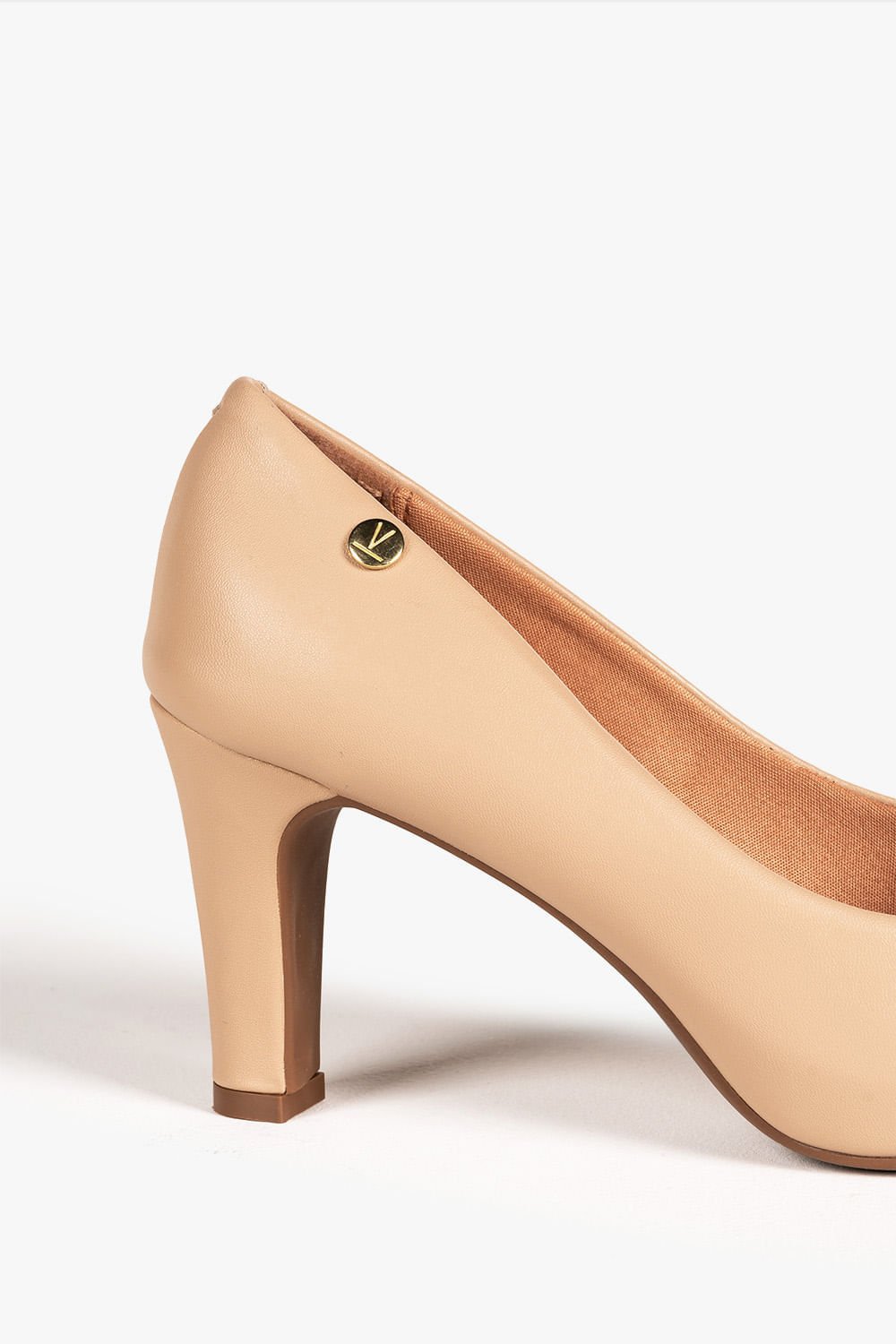 Scarpin Feminino Salto Alto Vizzano Lorien Bege 2