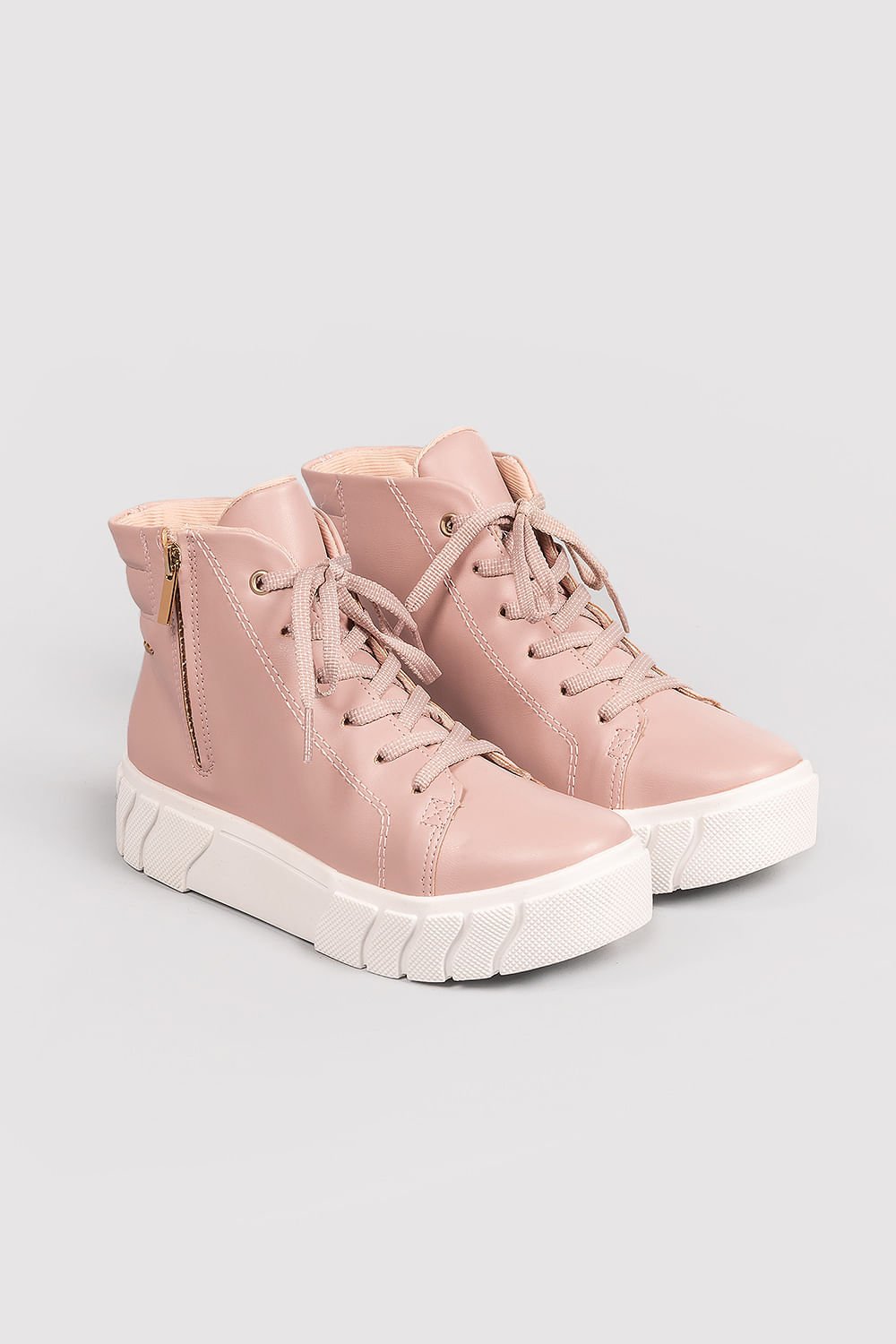 Tênis Feminino Cano Alto Sakya Dakota Rosa 3