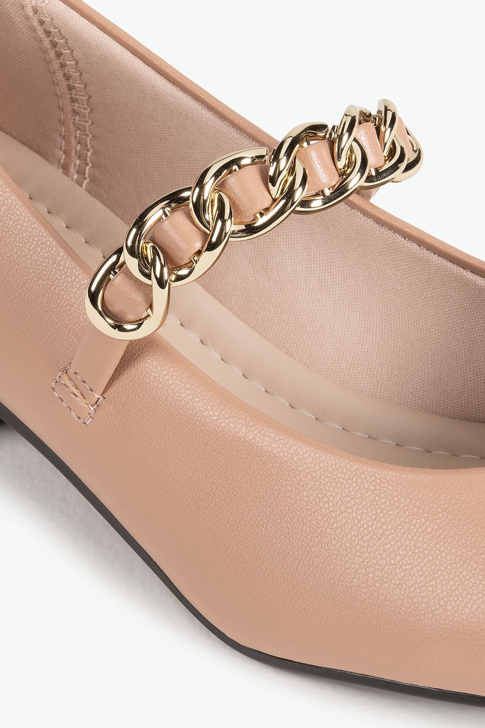 Sapato Feminino Boneca Moleca Circe Bege/Preto 2