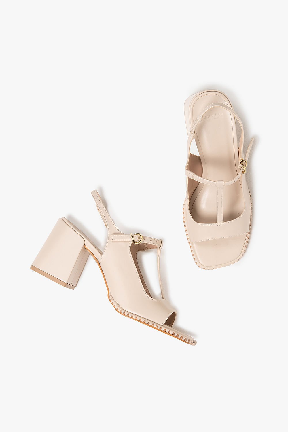 Sandália Feminina Slingback Mundial Emyly Bege 8