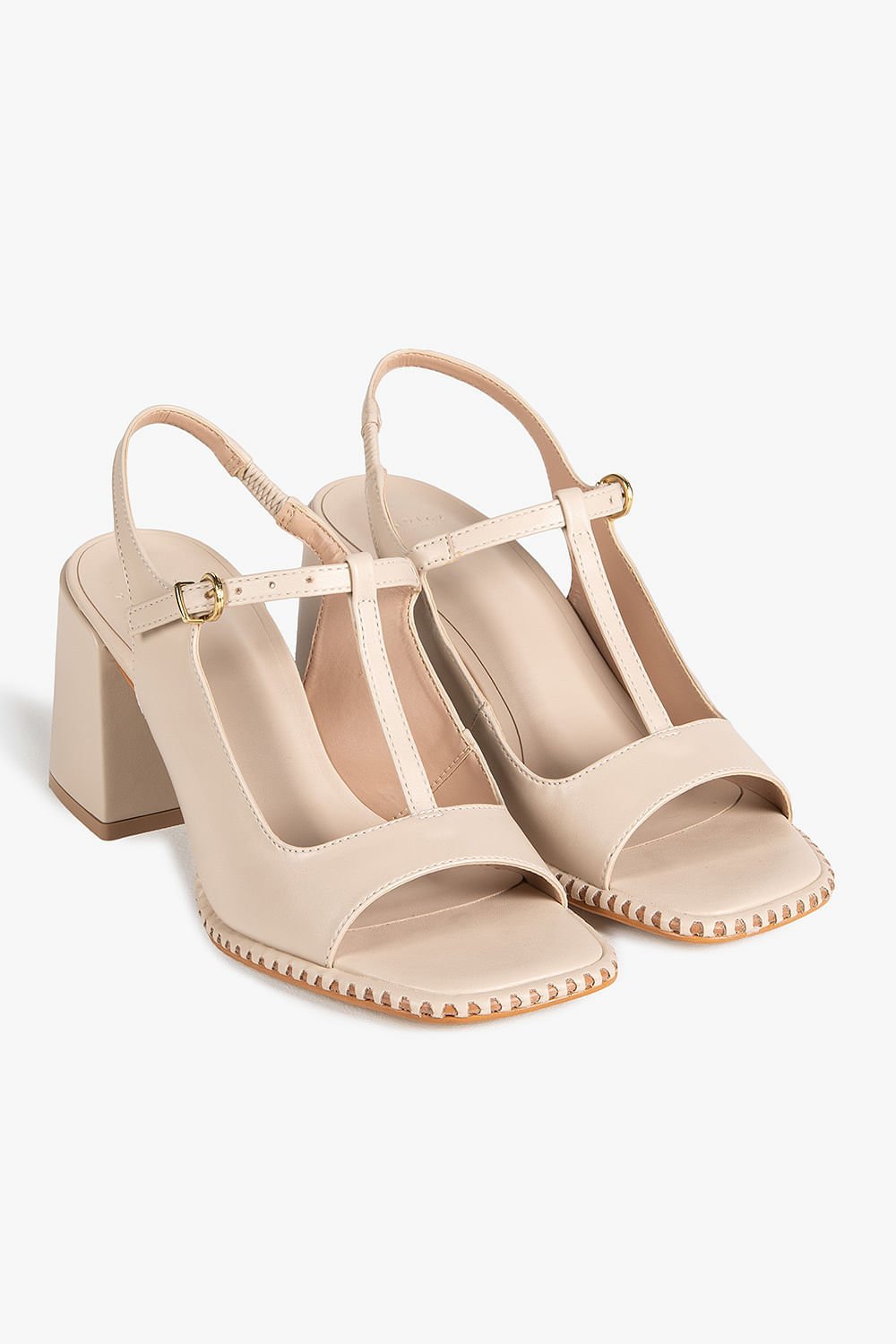 Sandália Feminina Slingback Mundial Emyly Bege 9