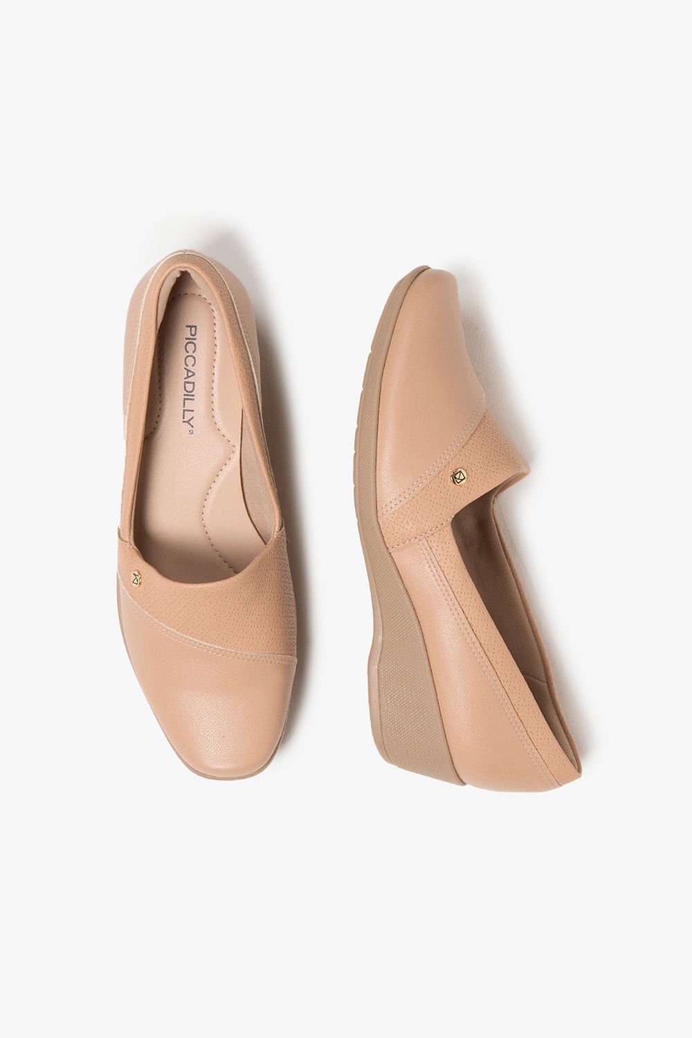 Conforto Feminino Salto Médio Piccadilly Delfina Dourado 3