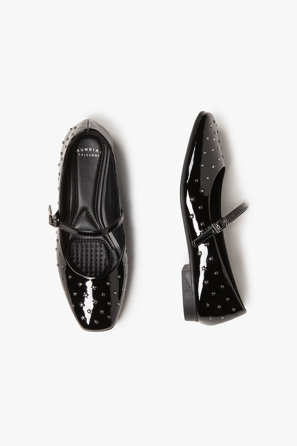 Sapatilha Feminina Tiras Mundial Kesia Preto 4