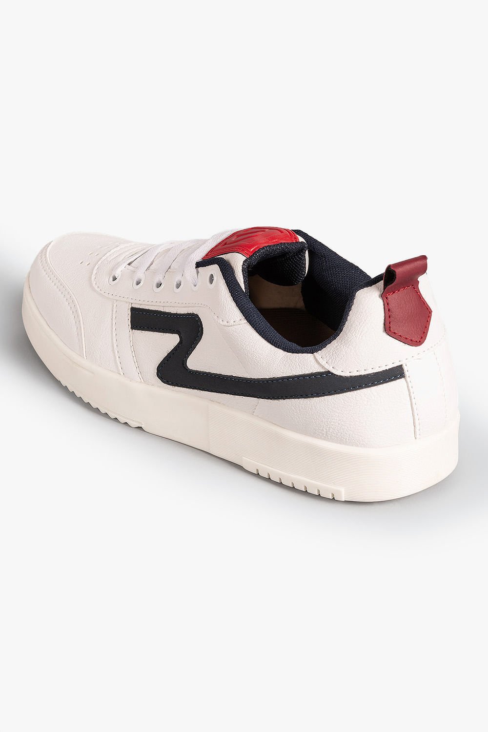 Tênis Da Rua Casual Mônaco Masculino Branco/Preto 2