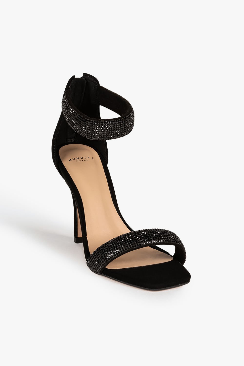 Sandália Feminina Salto Alto Mundial Charlie Preto 4