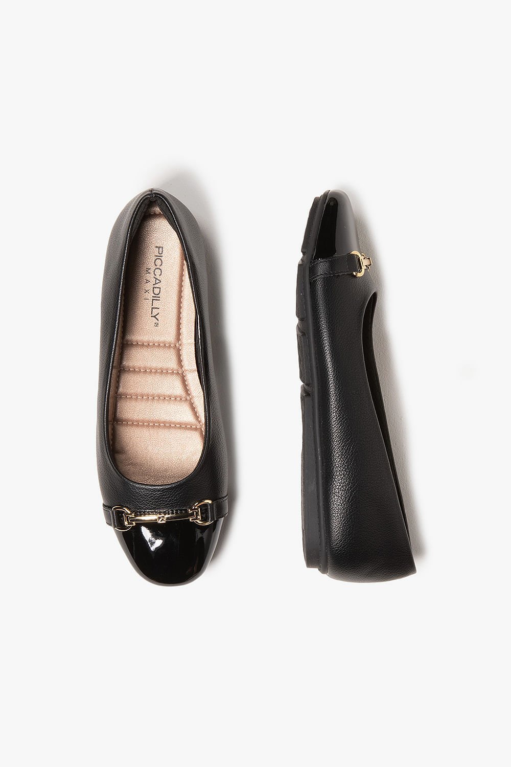 Conforto Feminino Bico Redondo Piccadilly Dolores Preto 3