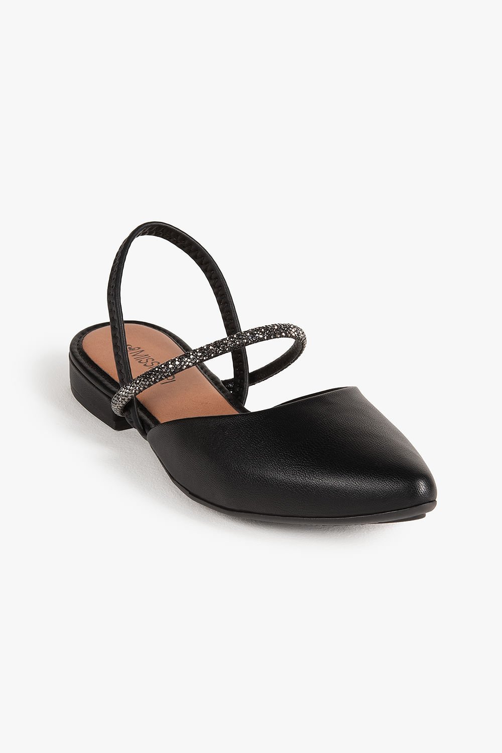 Sapato Feminino De Boneca Salto Baixo Mississipi Leonor Preto 4