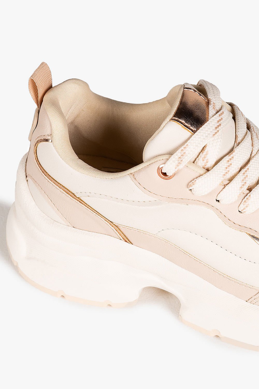 Tênis Feminino Plataforma Mundial Skarine Branco/Rosa 4