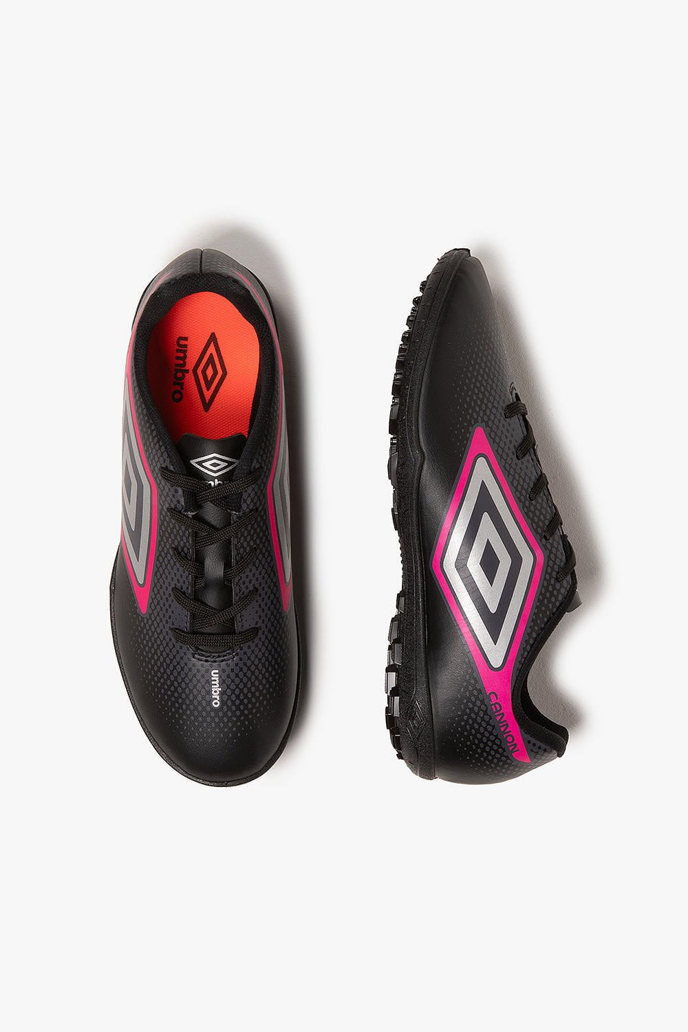 Chuteira Masculina Society Umbro Cannon Preto/Rosa 3