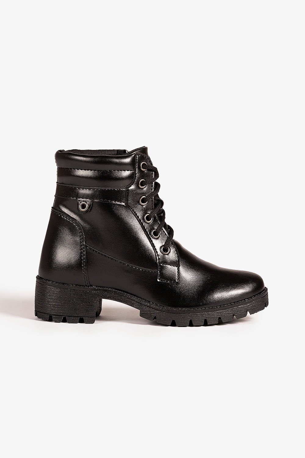 Bota Coturno Feminina Salto Alto Kaila Mundial Preto 1