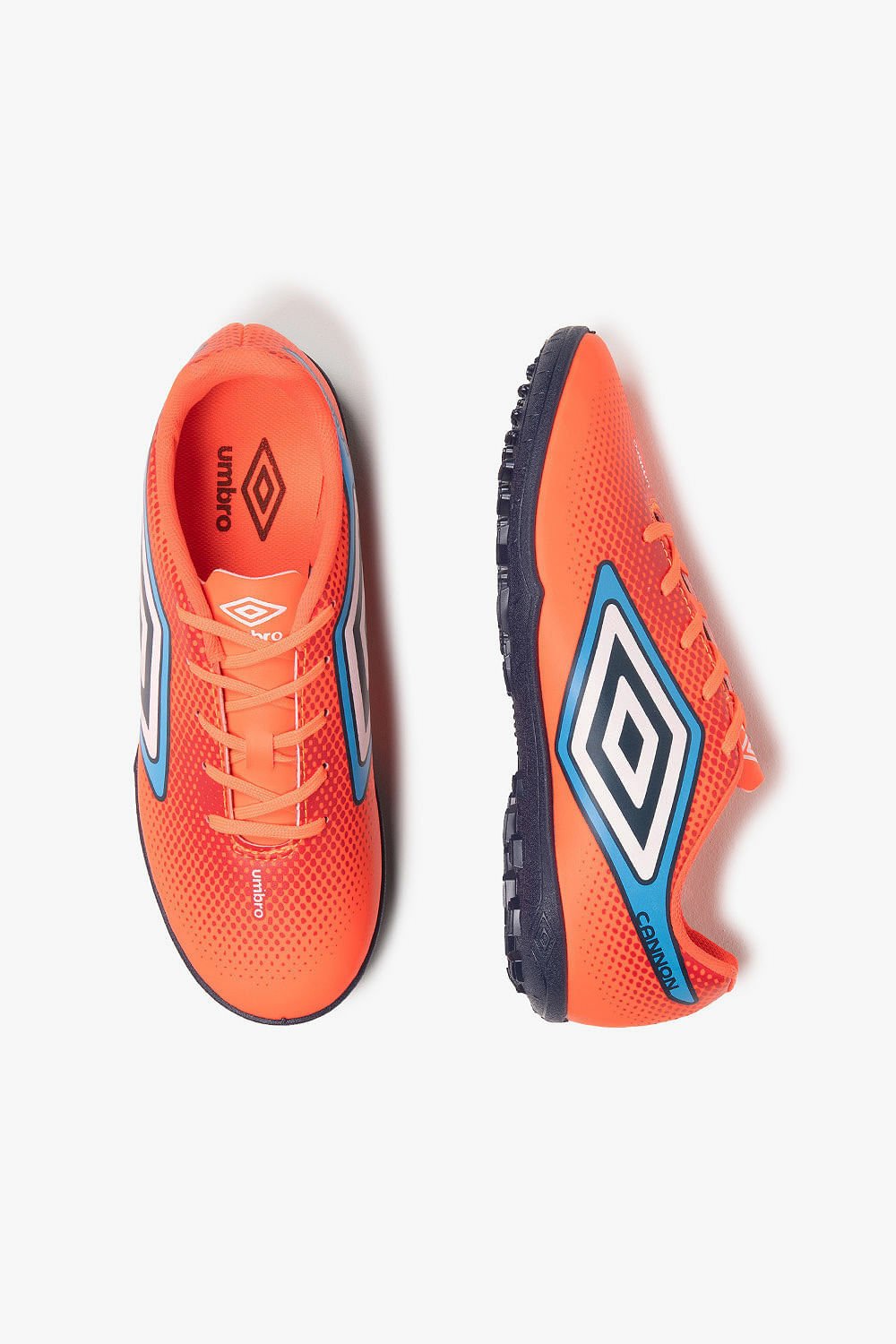 Chuteira Masculina Society Umbro Cannon Laranja/Azul 3