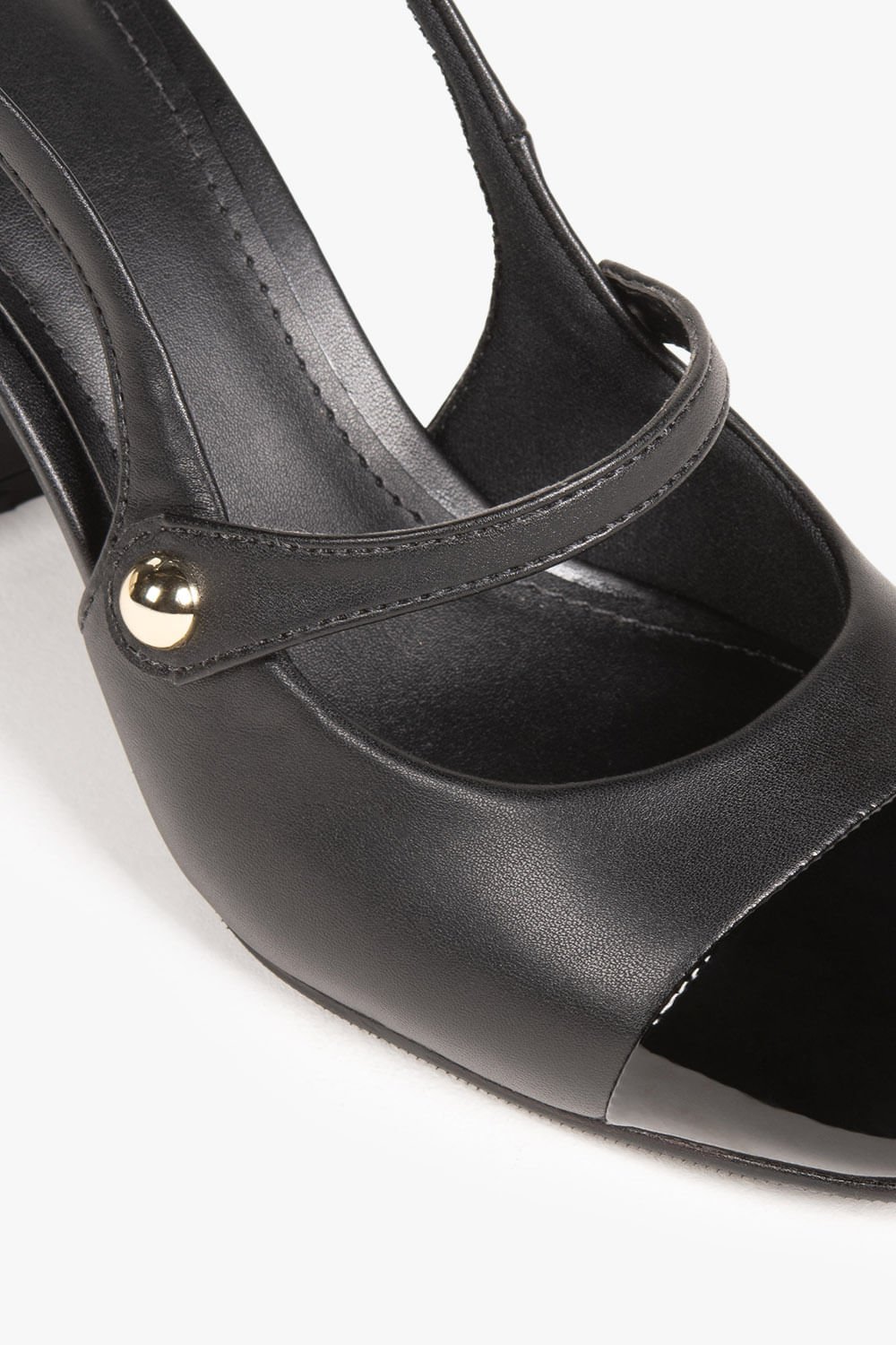 Sapato Feminino De Boneca Salto Alto Mundial Atena Preto 2