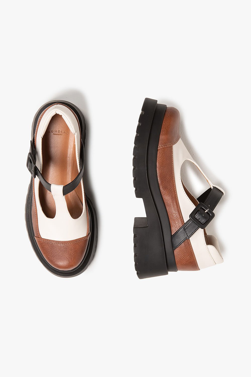 Sapato Feminino Tratorado Loafer Mundial Georgina Marrom 4