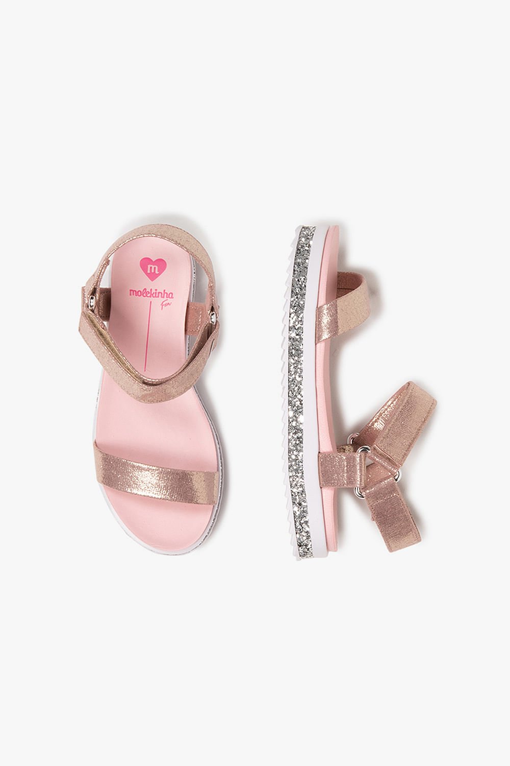 Sandália Infantil Flatform Molekinha Amye Rosa 3