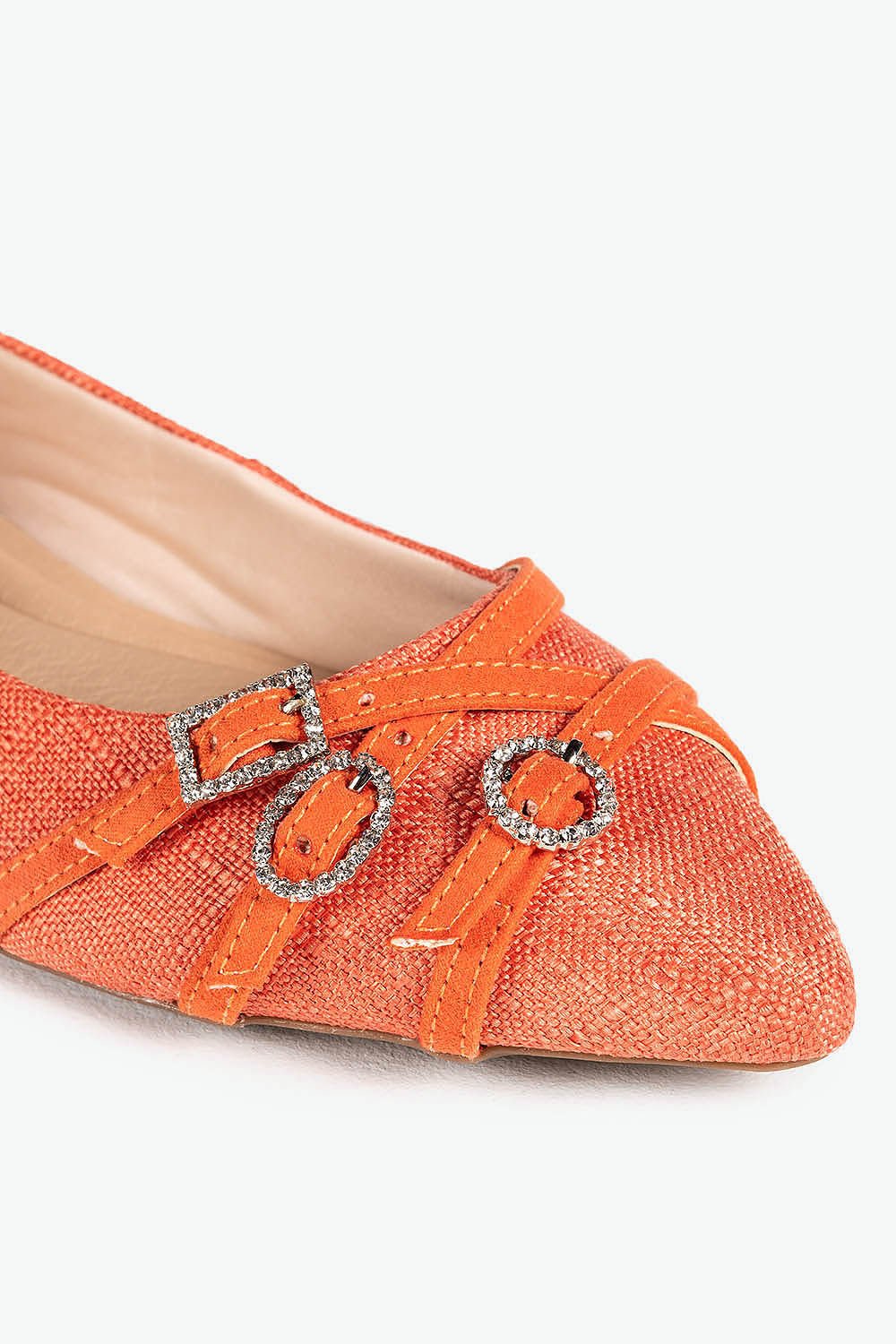 Sapatilha Feminina Bico Fino Mundial Susete Laranja 2