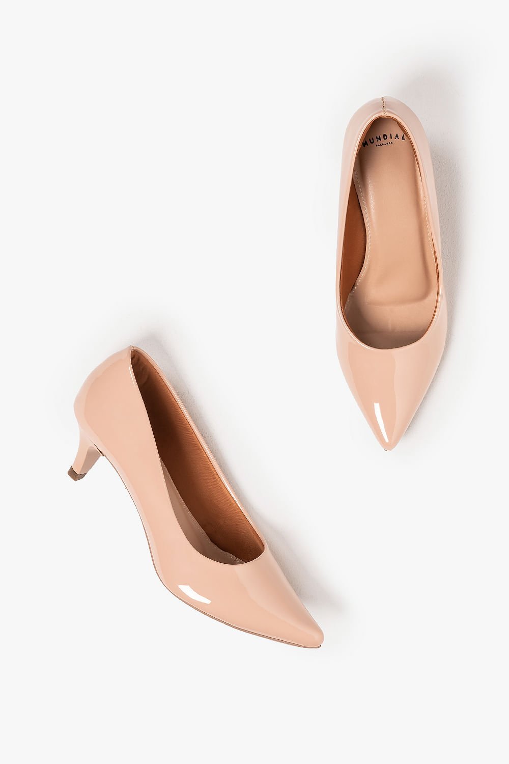 Scarpin Feminino Salto Médio Mundial Acley Bege 3