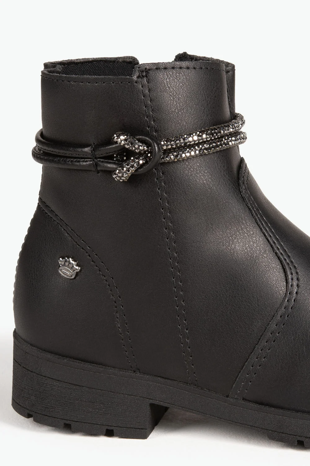 Bota Infantil Tratorada Cano Curto Pink Cats Fairy Preto 2