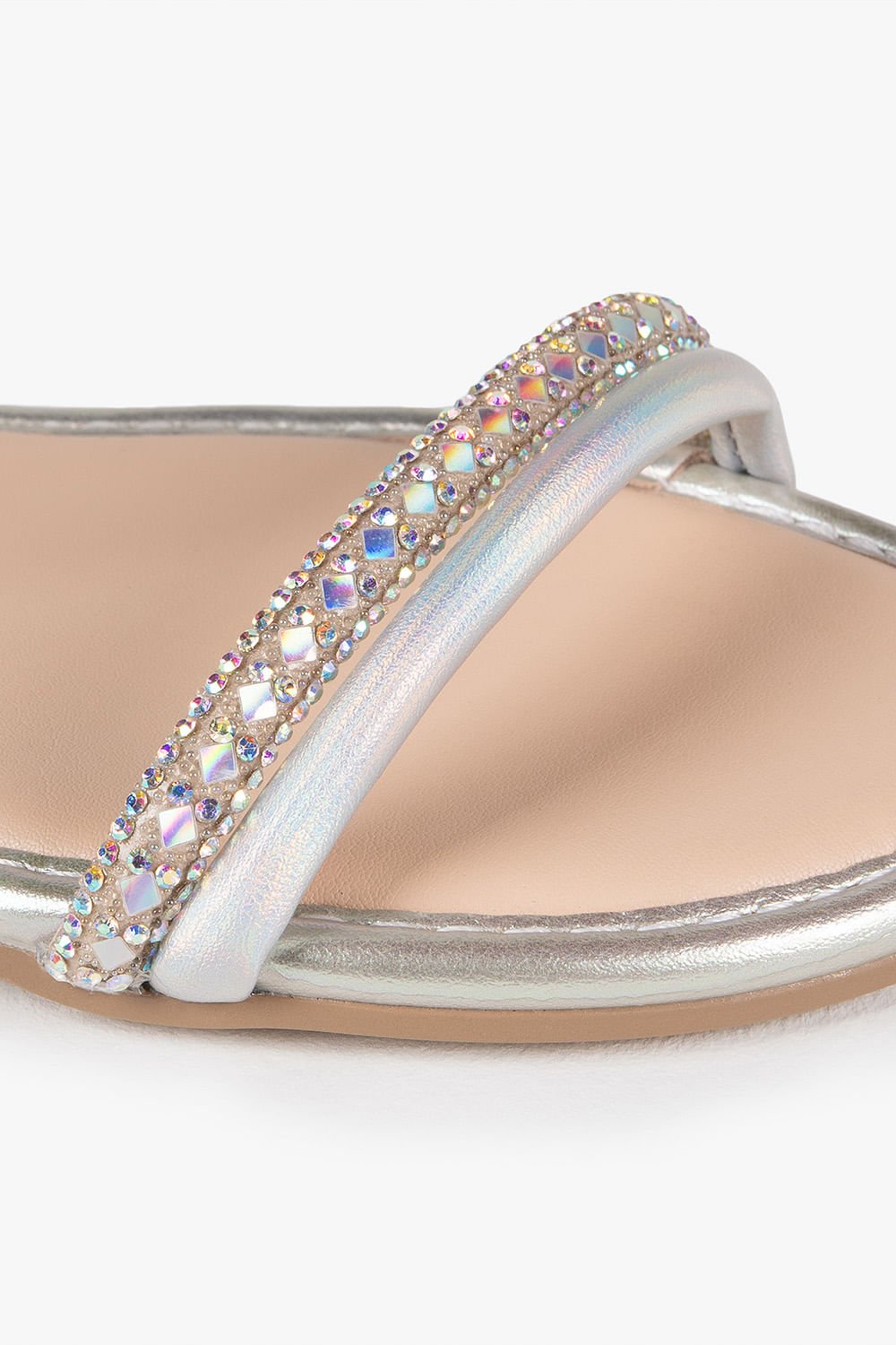 Sandália Infantil Rasteira Pink Cats Dakota Layla Prata 2