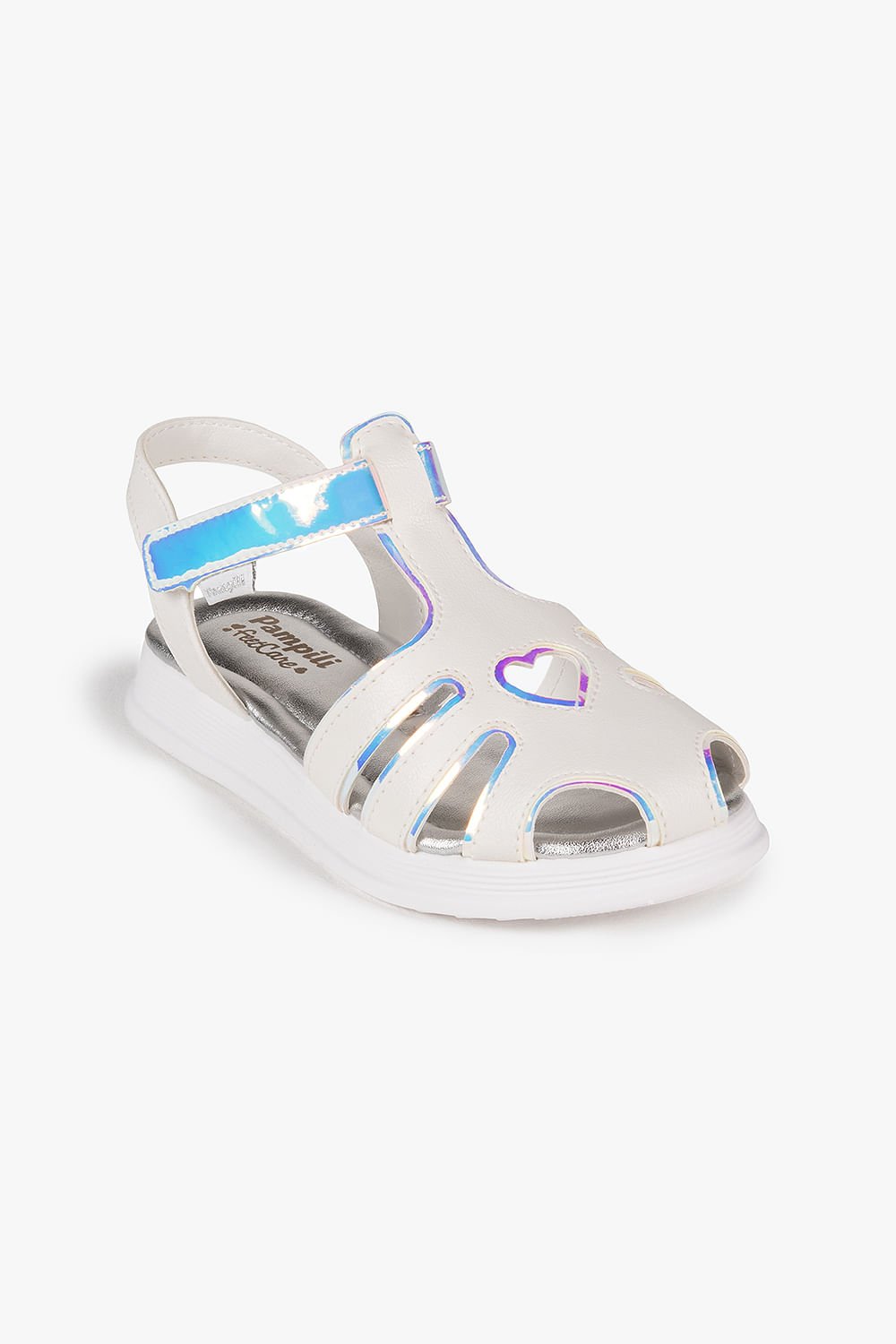 Sandália Baby Infantil Pampili Flower Erla Branco 4