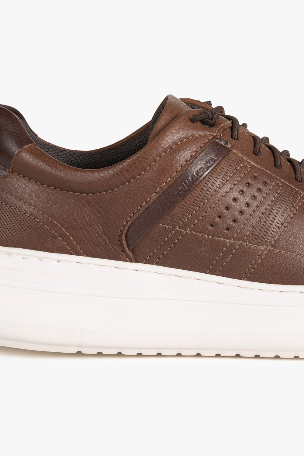 Tênis Masculino Democrata Denim Joe Ultra Light Marrom 2