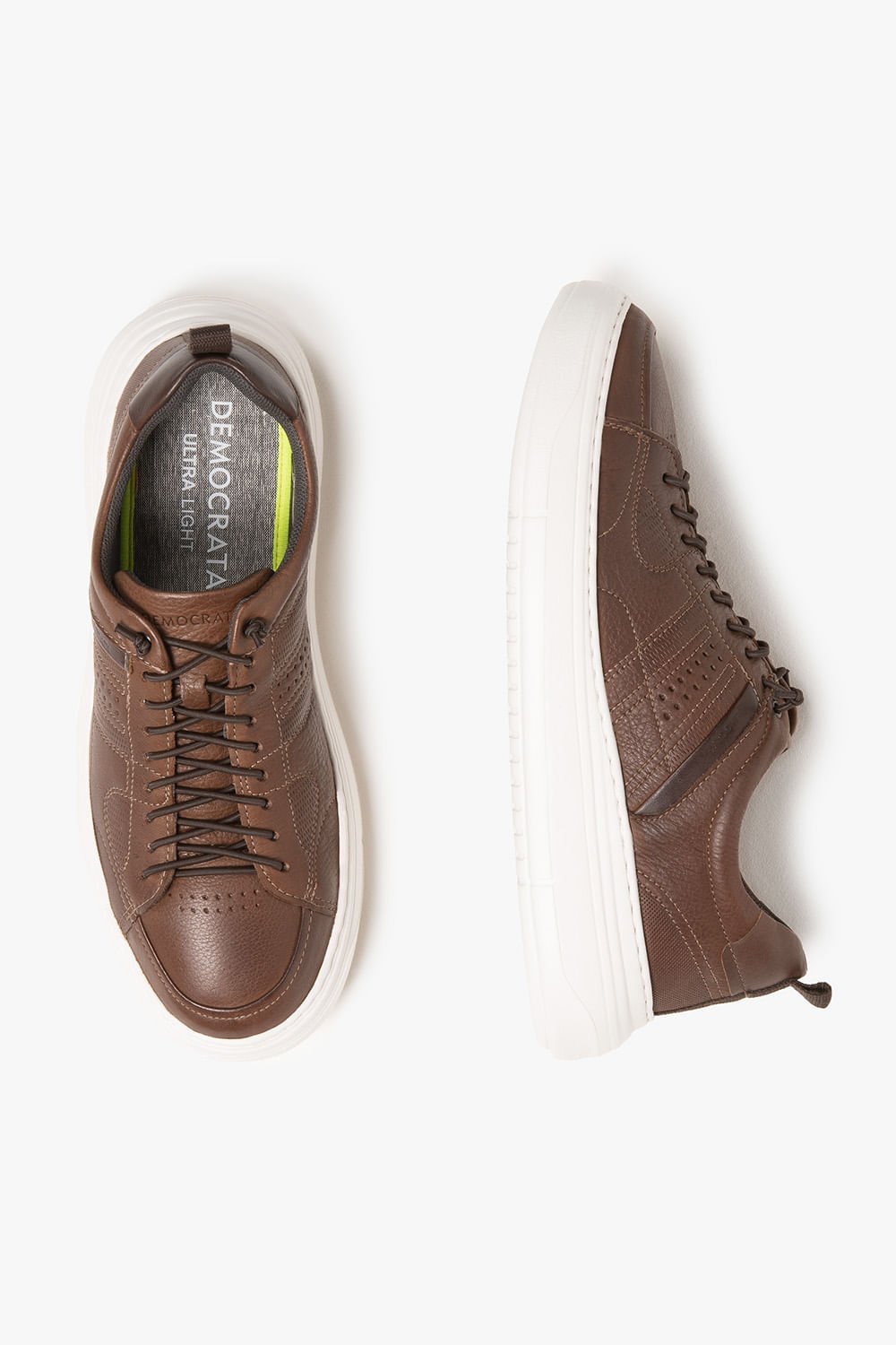 Tênis Masculino Democrata Denim Joe Ultra Light Marrom 3