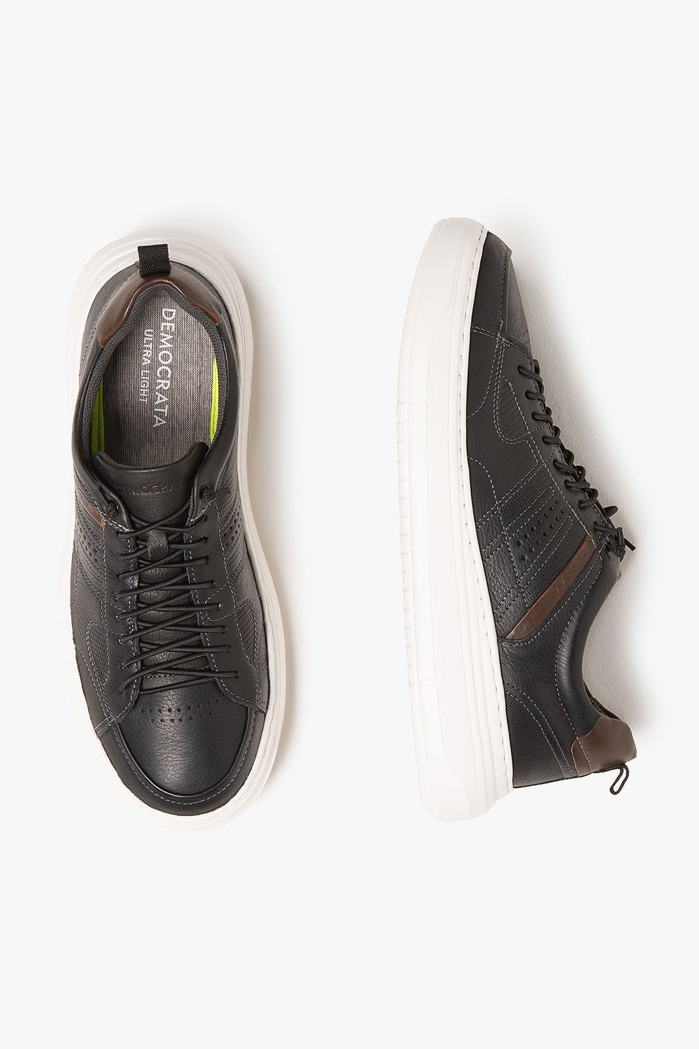 Tênis Masculino Democrata Denim Joe Ultra Light Preto 3