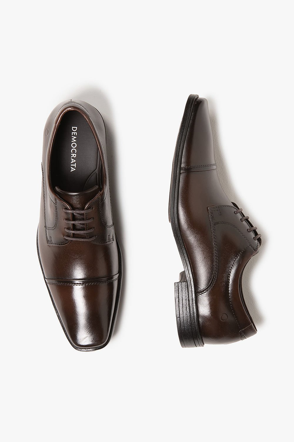 Sapato Social Masculino Democrata Metropolitan Vega Marrom 6