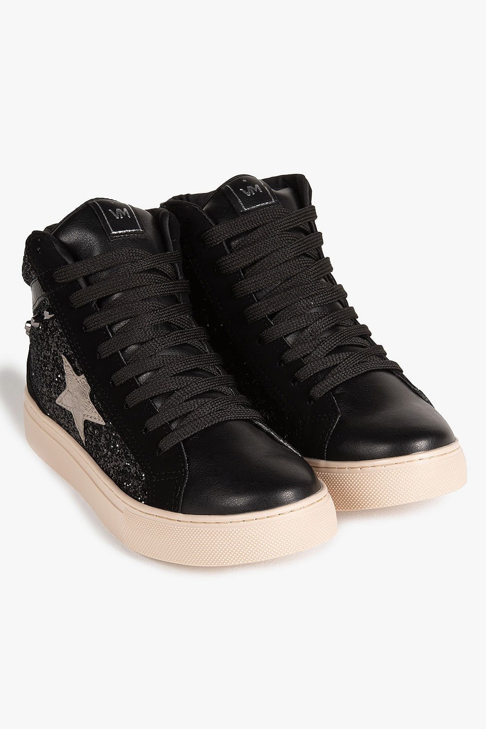 Tênis Feminino Plataforma Cano Alto Via Marte Femy Preto 4