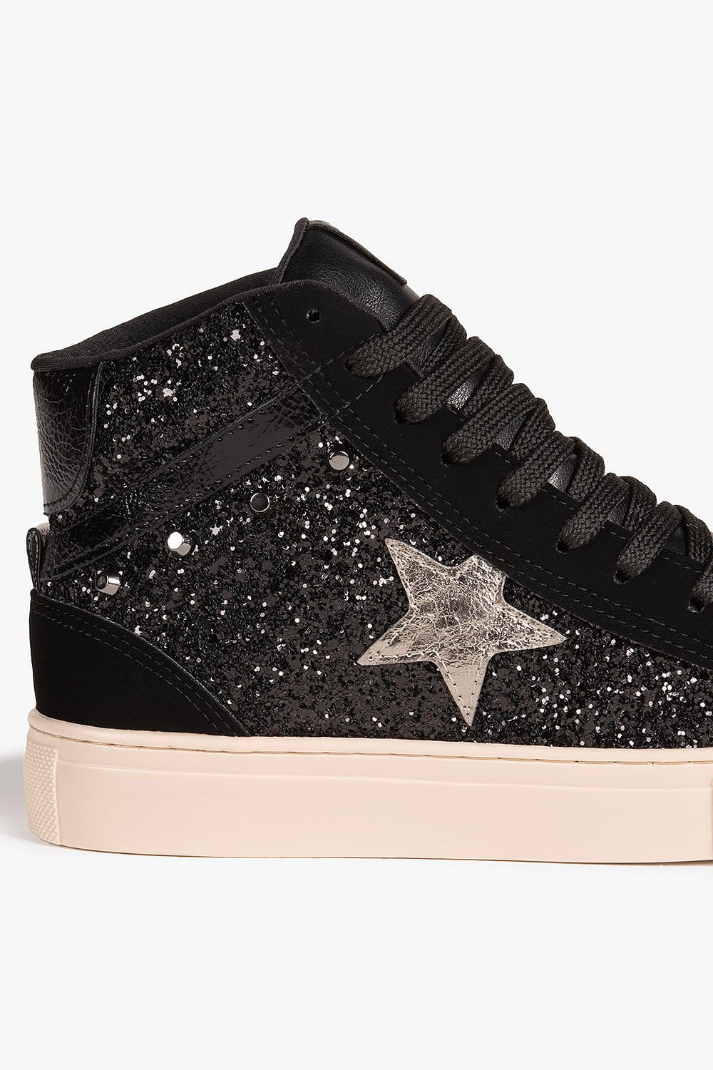 Tênis Feminino Plataforma Cano Alto Via Marte Femy Preto 2