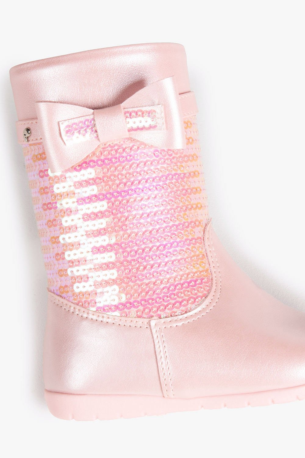 Bota Baby Infantil Cano Curto Pampili Puly Rosa 2