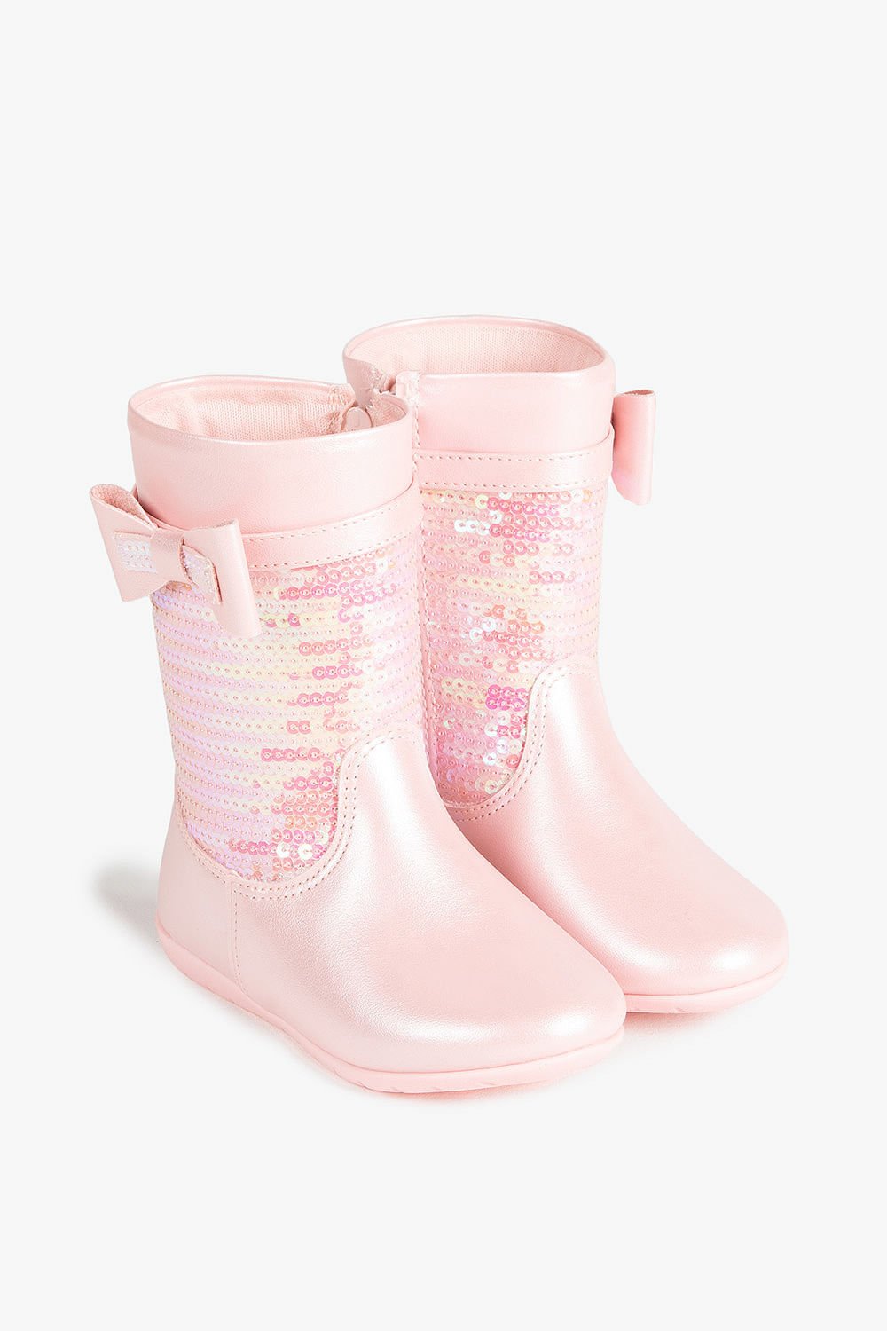 Bota Baby Infantil Cano Curto Pampili Puly Rosa 4